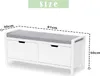 Happy Home Sitzbank mit stauraum Schuhbank mit sitzkissen, Produktbild-Vorschau 7