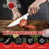 KAZUSHI Messerblock mit Messer 6-teilig, Weiß Scharfe Produktbild-Vorschau 3