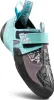 Kletterschuh "Skwama Vegan Woman" von La Sportiva; in lila und türkis mit Klettverschluss. Produktbild-Vorschau