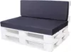 Palettenmöbel sitzkissen set Dunkelblau 120x60+Rückenkissen Produktbild-Vorschau 1