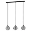 Lampadario Moderno Ariscani 3 Luci Acciaio Nero Anteprima dell’immagine prodotto 2
