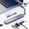 USB-C Multiport Hub – 8 in 1 Adapter mit USB 3.0, USB-C, Produktbild-Vorschau 2