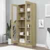 VidaXL 802771, Eiche, Holz, Holz, Glas, Holz, 825 mm, 305 Produktbild-Vorschau 3