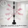 Plafonnier design rétro vintage, pivotant, E27, métal noir Voir les images du produit 7