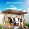 Outsunny 2 in 1 Hollywoodschaukel mit Liegefunktion, Produktbild-Vorschau 5