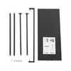 Porte-manteau 100cm×160cm Noir Porte-manteau au sol pour Voir les images du produit 6