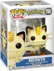 A Funko Pop! vinyl figure of the Pokémon character Meowth, displayed in its original packaging. Podgląd zdjęcia produktu