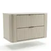 WENA Waschtischunterschrank 80 cm, geriffelte Fronten, Produktbild-Vorschau 1