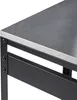 BELIANI Outdoor-Bartisch Schwarz Stahl 120 x 40 x 105 cm Produktbild-Vorschau 5