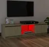 A modern entertainment center with a television, media console, and decorative items. Náhled obrázku produktu
