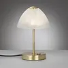 LED stolová lampa - biela - mosadz - opálové sklo - V 24 cm Náhľad obrázku produktu 15