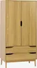 sweeek - Kleiderschrank im Vintage-Stil mit Holzdekor, 2 Produktbild-Vorschau 1