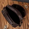 Borsa da uomo in pelle a tracolla marrone Borsa a tracolla Anteprima dell’immagine prodotto 13