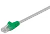 goobay Crossover Patchkabel Cat 5 U/UTP grün/grau 2 m Produktbild-Vorschau 1