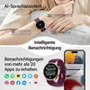 Inteligentny zegarek damski, okrągły, z funkcją telefonu, Podgląd zdjęcia produktu 5