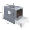 Katzenklo mit Deckel Katzentoilette mit Massagebrett Produktbild-Vorschau 6