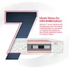 A cutaway view of a mattress showing its internal layers, with a large number '7' graphic and marketing text. Produktbild-Vorschau