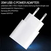 A white USB-C power adapter with text overlay. Produktbild-Vorschau