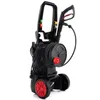 A black pressure washer with red wheels and accents, shown against a white background. Podgląd zdjęcia produktu