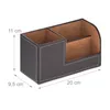 relaxdays Schreibtisch Organizer Kunstleder Produktbild-Vorschau 4