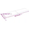 vidaXL Tischplatte Dunkelbraun 160x40x(2-4)cm Massivholz Produktbild-Vorschau 7