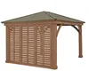 Westmann Holz Seitenwand für Pavillon Devon Natur 8x298x232 Produktbild-Vorschau 6