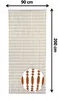 Kobolo záves na dvere AMBER perlový záves 90x200 cm – Náhľad obrázku produktu 5