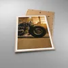 Gerahmtes Poster - Rahmen in heller Eiche - Motorrad Motor Produktbild-Vorschau 3