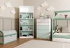 Commode enfant avec tiroirs DUSTER – blanc / menthe Voir les images du produit 5