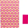A patterned fabric swatch and a solid colored swatch are shown side-by-side against a white background. Podgląd zdjęcia produktu