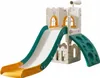 A children's playground set designed to look like a castle, featuring slides and climbing elements. Náhľad obrázku produktu