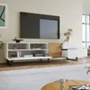 okwish Mobile TV, basso mobile TV con 2 scomparti aperti - Anteprima dell’immagine prodotto 4
