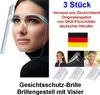 GKA 3 Stück Gesichtsschutz Visier mit Brillengestell Produktbild-Vorschau 1