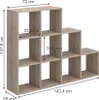 Schodišťový regál Vicco  Sonoma 142.4 x 107.8 cm, Model Náhled obrázku produktu 3