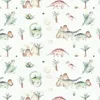 5 Bögen Geschenkpapier Dinosaurier grün - 1,60€/qm - 84,1 x Produktbild-Vorschau 2