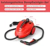 Vysokotlakový parný čistič, 2000 W, 15-dielna sada, červený Náhľad obrázku produktu 1