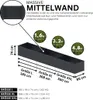 L-Hochbeet aus Metall in Anthrazit Pulverbeschichtet mit Produktbild-Vorschau 4