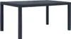 Gartentisch Anthrazit 150x90x72 cm Kunststoff Rattan-Optik Produktbild-Vorschau 1