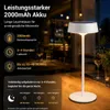 Solar Tischlampe Metall Weiß matt, Touch-dimmbar, Produktbild-Vorschau 6