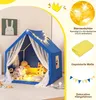 COSTWAY Kinderspielhaus mit Sternenlichtern, Prinzessin Produktbild-Vorschau 3