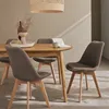 sweeek - 4er-Set skandinavische Stühle mit Holzbeinen - Produktbild-Vorschau 2