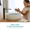 EMKE Aufsatzwaschbecken Keramik Rund 360mm Weiß Glänzend Produktbild-Vorschau 4