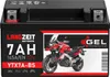 Langzeit Gel Motorradbatterie YTX7A-BS 7Ah 12V Produktbild-Vorschau 4