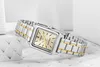 A close-up studio shot of a women's Casio watch with a silver and gold band and a champagne-colored dial. Podgląd zdjęcia produktu