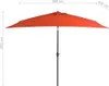 vidaXL Ombrellone con asta in metallo 300x200 cm terracotta Anteprima dell’immagine prodotto 6
