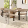 Set di 4 sedie da pranzo Flieks, sedia da pranzo in tessuto Anteprima dell’immagine prodotto 1