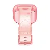 The back view of a pink smartwatch with a sport band. Náhľad obrázku produktu