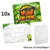 10 Einladungskarten Dinosaurier T-Rex inkl. 10 Produktbild-Vorschau 4