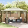 vidaXL Padiglione con rete 300x400x265 cm Crema Anteprima dell’immagine prodotto 1