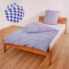 Lavea Seersucker Bettwäsche Set Karo, Landhaus Blau, 100% Produktbild-Vorschau 7